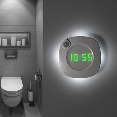 Digital Wall Clock Bathroom Night Watch Gravity Sensor Lamp For Night