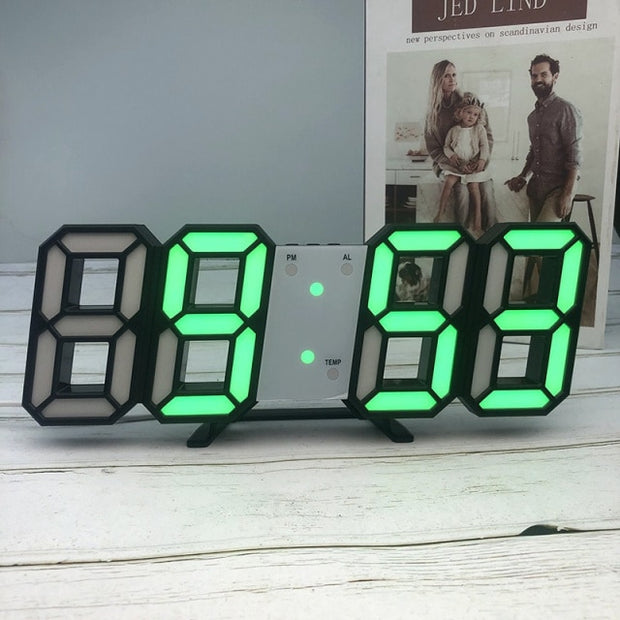 LED Digital Wall Clock with Alarm Clock Wall Hanging Clock Wall clock Home decor