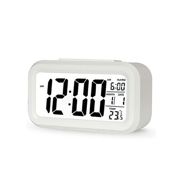 Clocks LED Wooden Alarm Clock Watch Table Voice Control