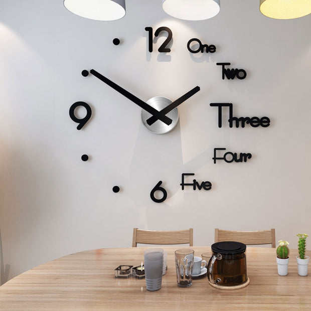 Modern Wall Clock Wall Mounted Clock Bedroom Home Office Decoration