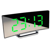 Digital Mirror LED Display Alarm Clock Table Clock Temperature Calendar Digital