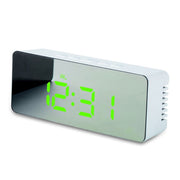 Digital Mirror LED Display Alarm Clock Table Clock Temperature Calendar Digital